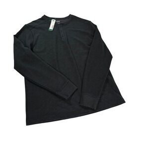 01.Algo Boulder Performance Thermal Henley Black XL Tall NWT